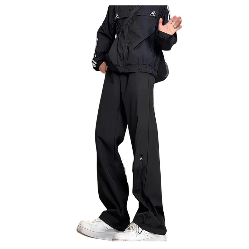 NAXUSTO Casual Pants Unisex Black-3