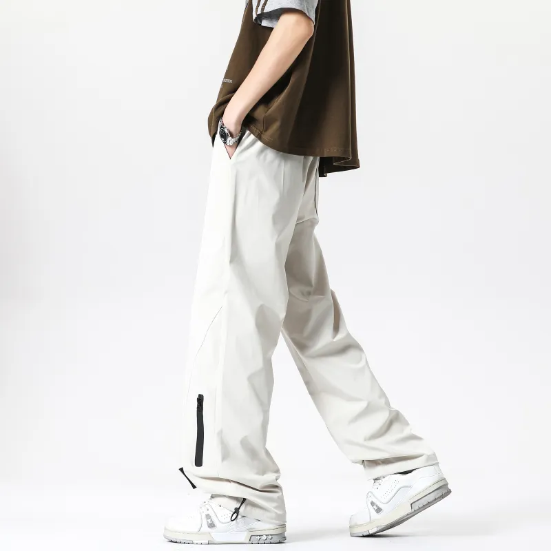 NAXUSTO Casual Pants Unisex Black-10