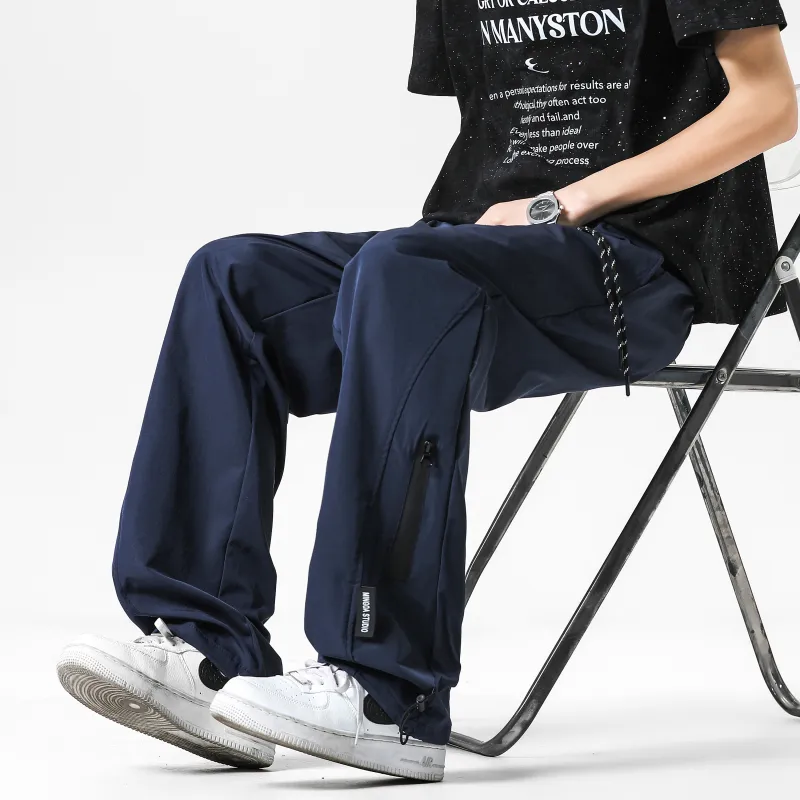 NAXUSTO Casual Pants Unisex Black-7