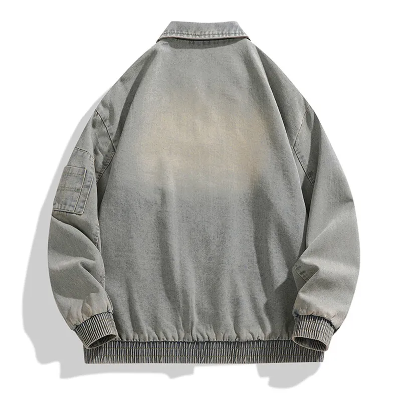 NAXUSTO Denim Jackets Unisex-4