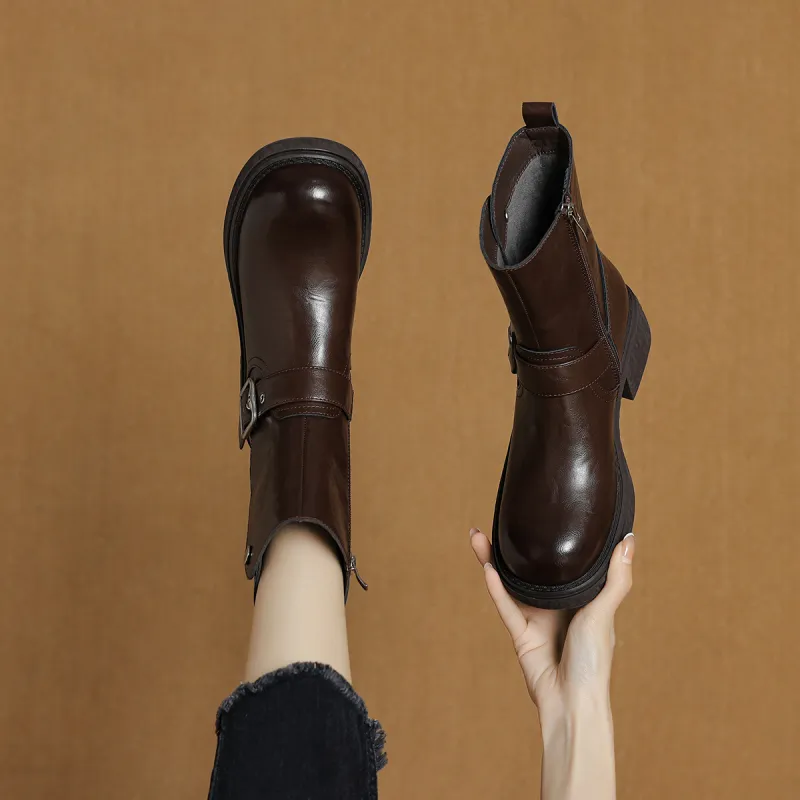SAFIYA Ankle Boots Women's Black/Brown-13