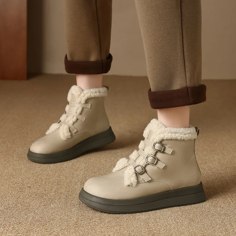 Safiya Warm And Wear Resistant Short Snow Boots Women's-11