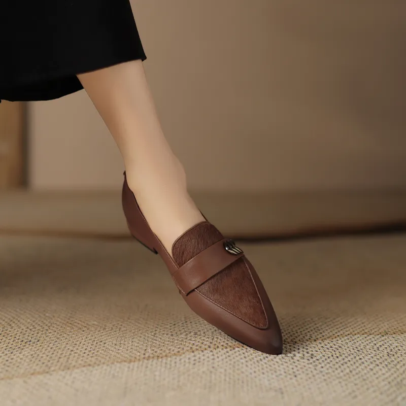 SAFIYA Loafers Women's Black, Brown-2