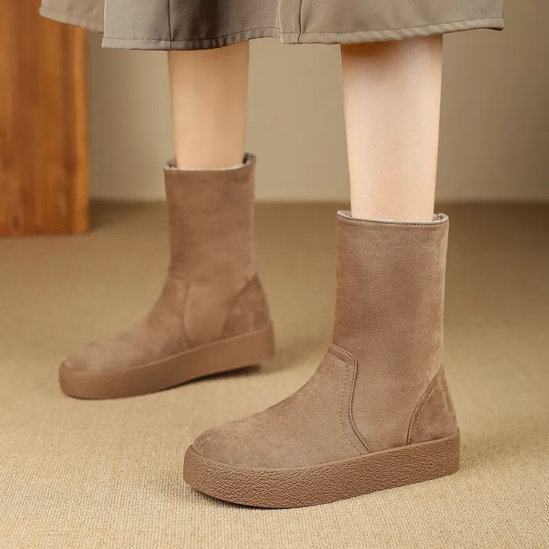 SAFIYA Ankle Boots Women's Caramel/Khaki/Black-11