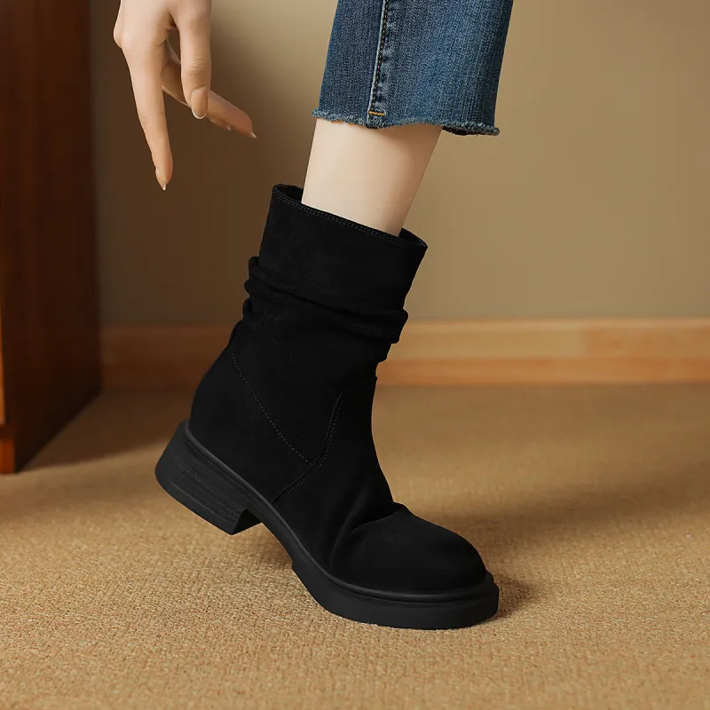 SAFIYA Ankle Boots Women's Black/Brown-3
