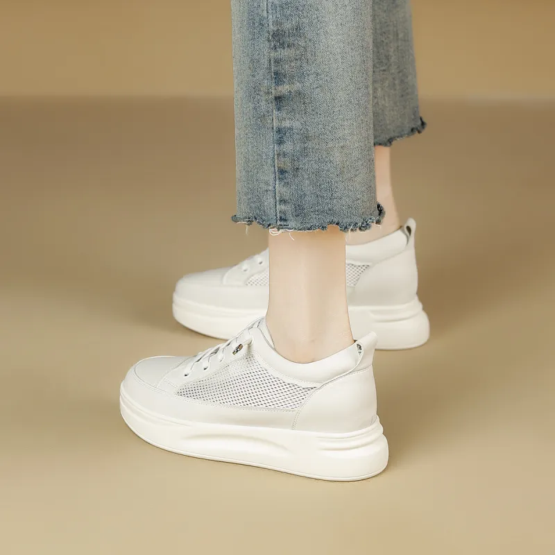 Safiya Low Top Skateboard Shoes Women's Ecru-4