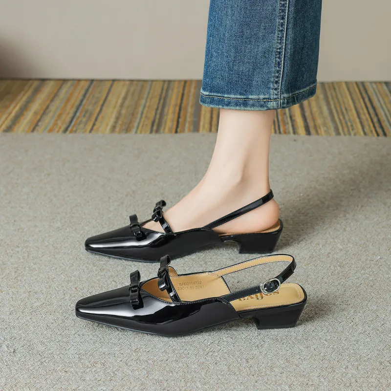 Safiya Chunky Heel One Strap Sandals Women's-3