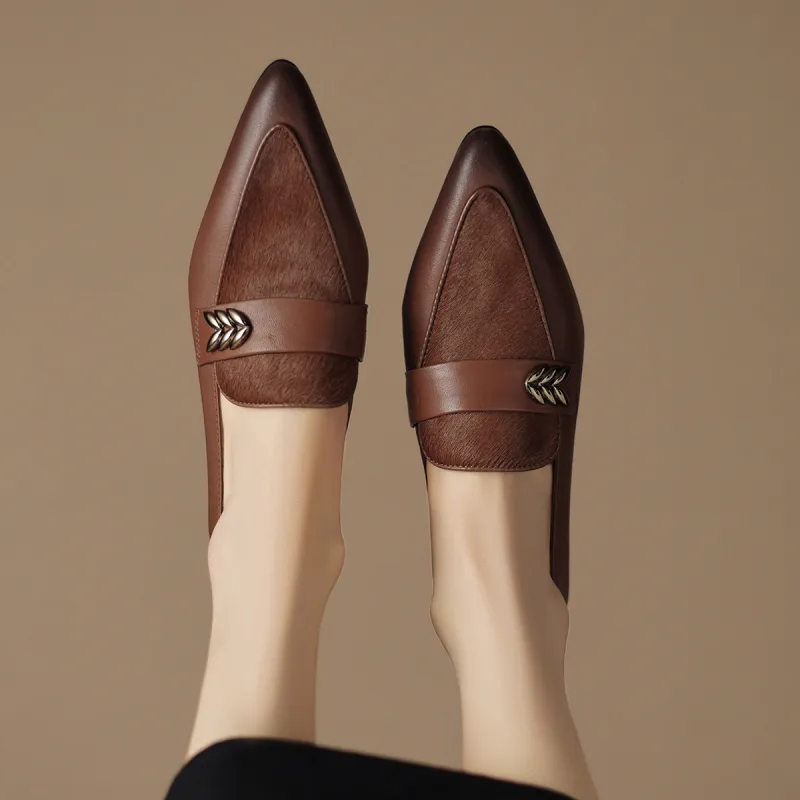 SAFIYA Loafers Women's Black, Brown-5