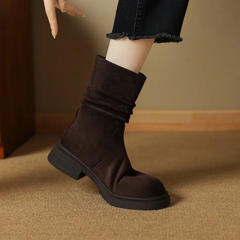SAFIYA Ankle Boots Women's Black/Brown-10