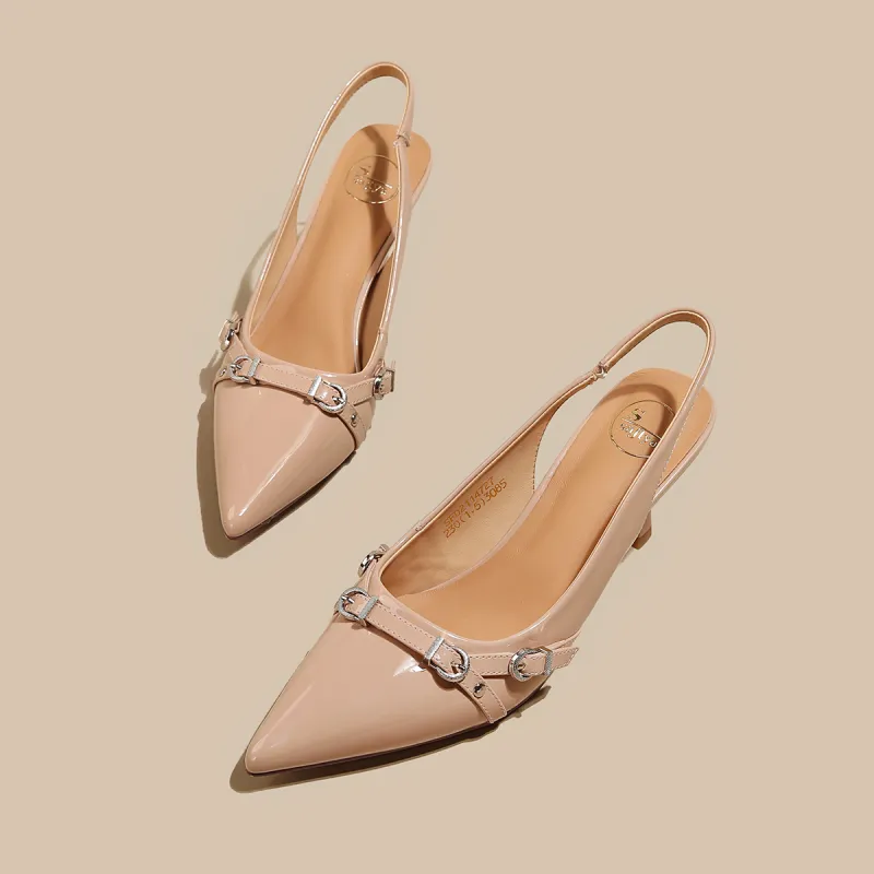 Safiya Chunky Heel One Strap Sandals Women's-12