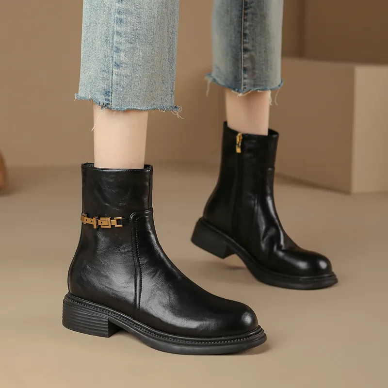 Safiya Ankle Boots Women's Black-5