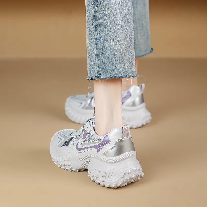 Safiya Low-Top Chunky Sneakers Women's-8
