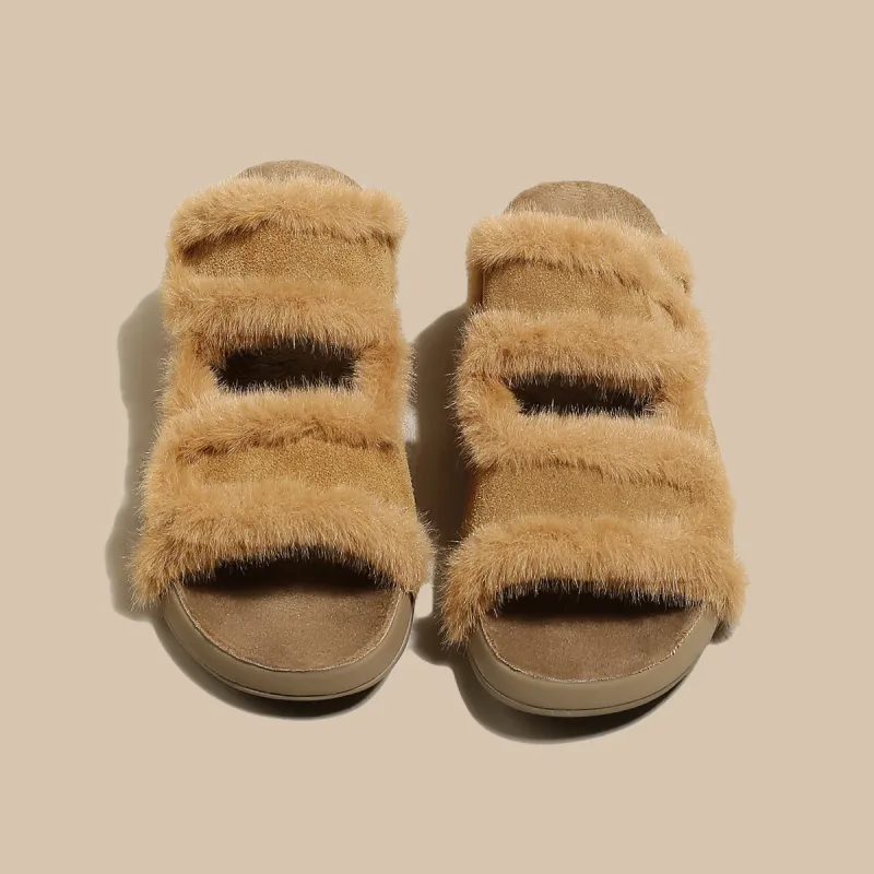 SAFIYA Slide Slippers Women's Apricot/Yellow-6