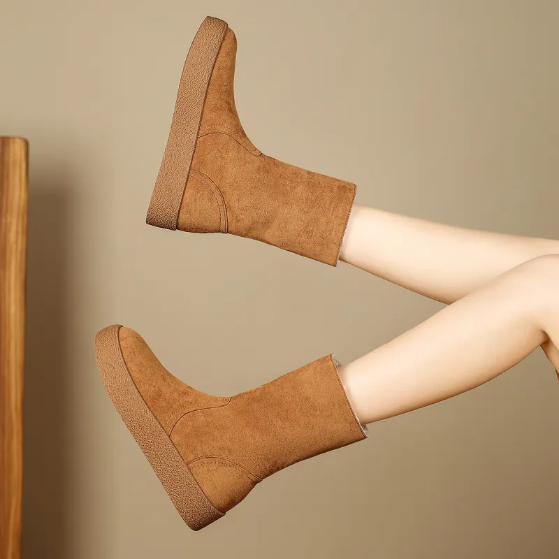 SAFIYA Ankle Boots Women's Caramel/Khaki/Black-4