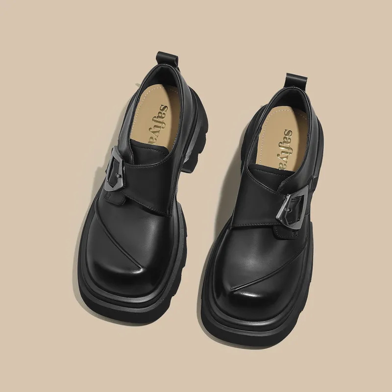 Safiya Chunky Heel Loafers Women's-3