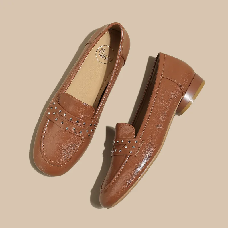 SAFIYA Loafers Women's Black, Beige, Caramel-13