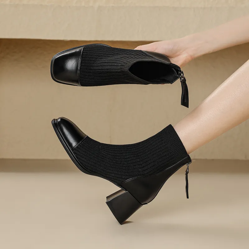 Safiya Ankle Boots Women's Black-6