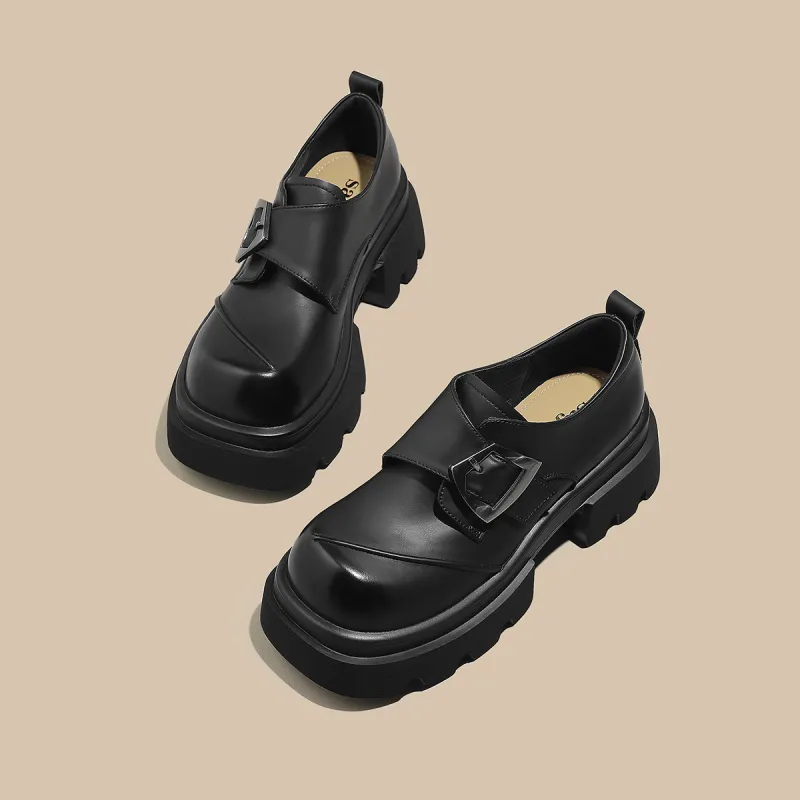 Safiya Chunky Heel Loafers Women's-2