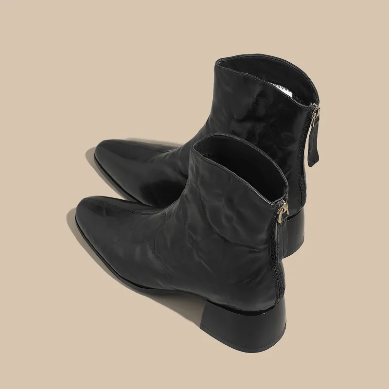 SAFIYA Ankle Boots Women's Black/Brown-3