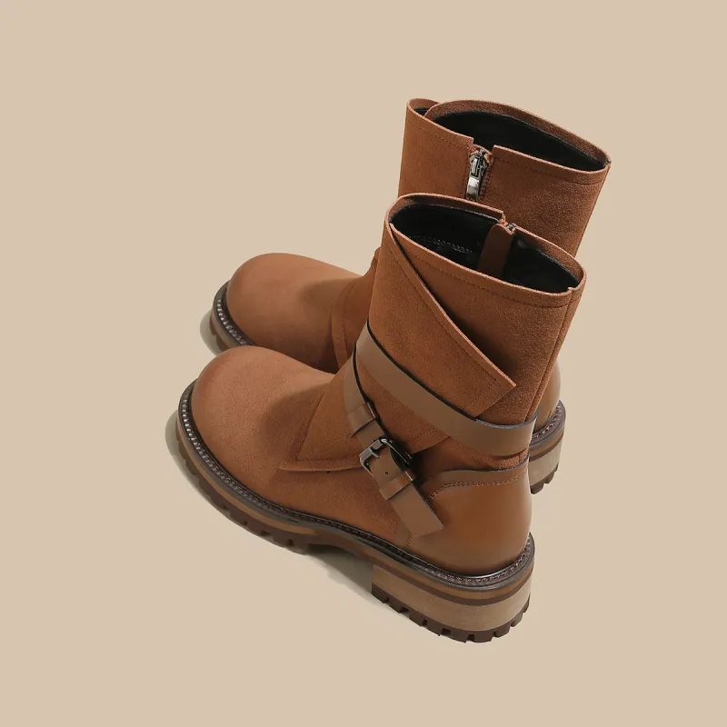 SAFIYA Ankle Boots Women's Black/Brown-9