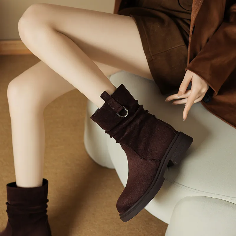 SAFIYA Ankle Boots Women's Black/Brown-12