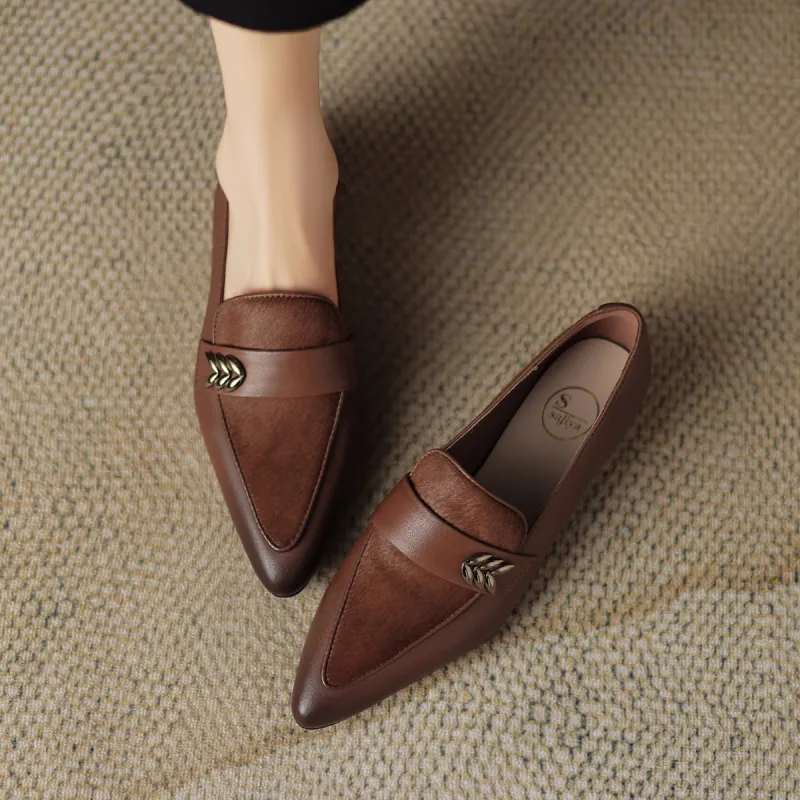 SAFIYA Loafers Women's Black, Brown-3