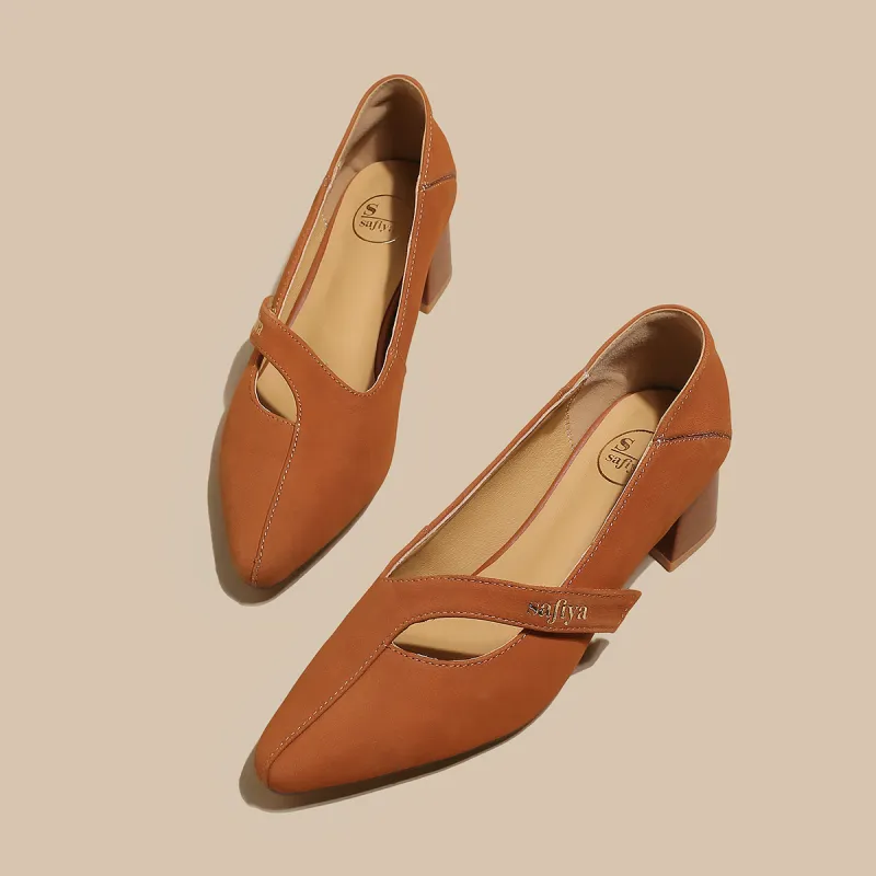 Safiya Chunky Heel High Heels 4.3cm Women's-7