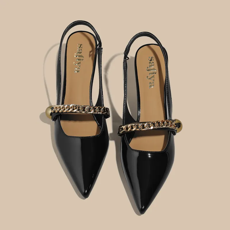 Safiya Chunky Heel One Strap Sandals Women's-4