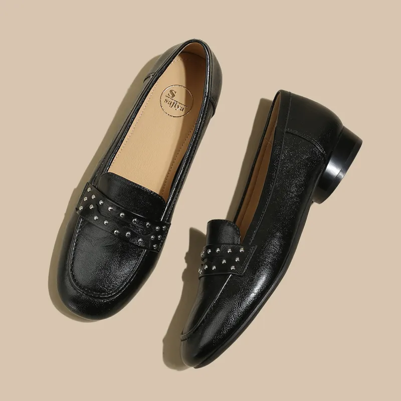 SAFIYA Loafers Women's Black, Beige, Caramel-3