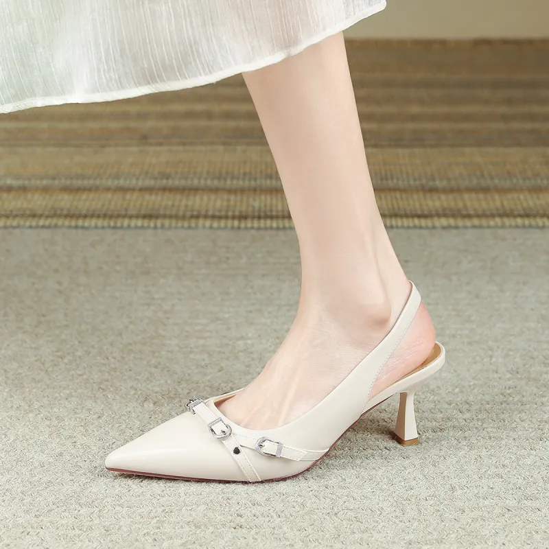 Safiya Chunky Heel One Strap Sandals Women's-8