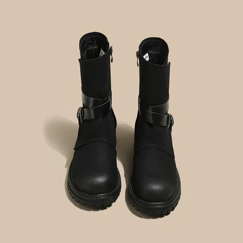 SAFIYA Ankle Boots Women's Black/Brown-1