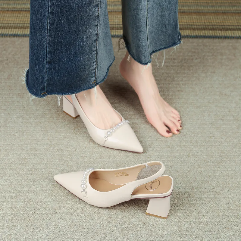 Safiya Chunky Heel One Strap Sandals Women's-9