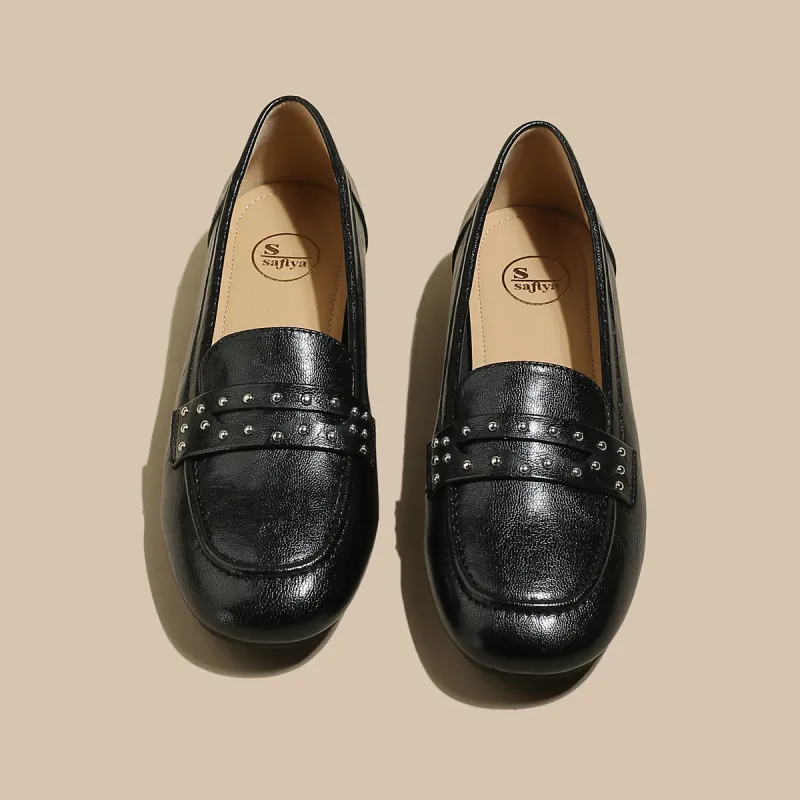 SAFIYA Loafers Women's Black, Beige, Caramel-1