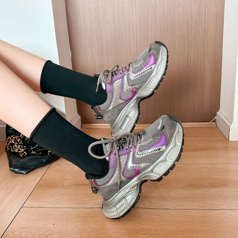 Safiya Low-Top Chunky Sneakers Women's-3
