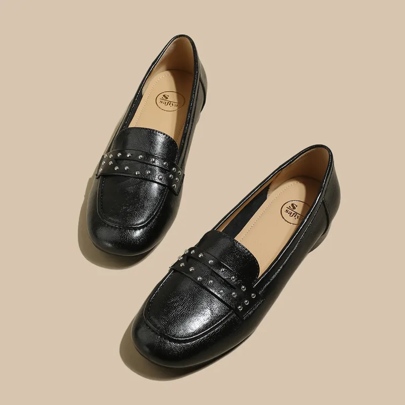 SAFIYA Loafers Women's Black, Beige, Caramel-2