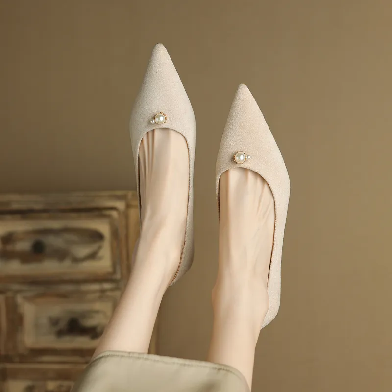 Safiya Chunky Heel High Heels 4cm Women's-10