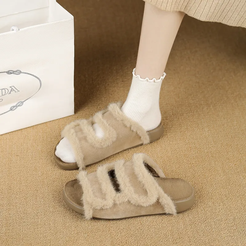 SAFIYA Slide Slippers Women's Apricot/Yellow-4