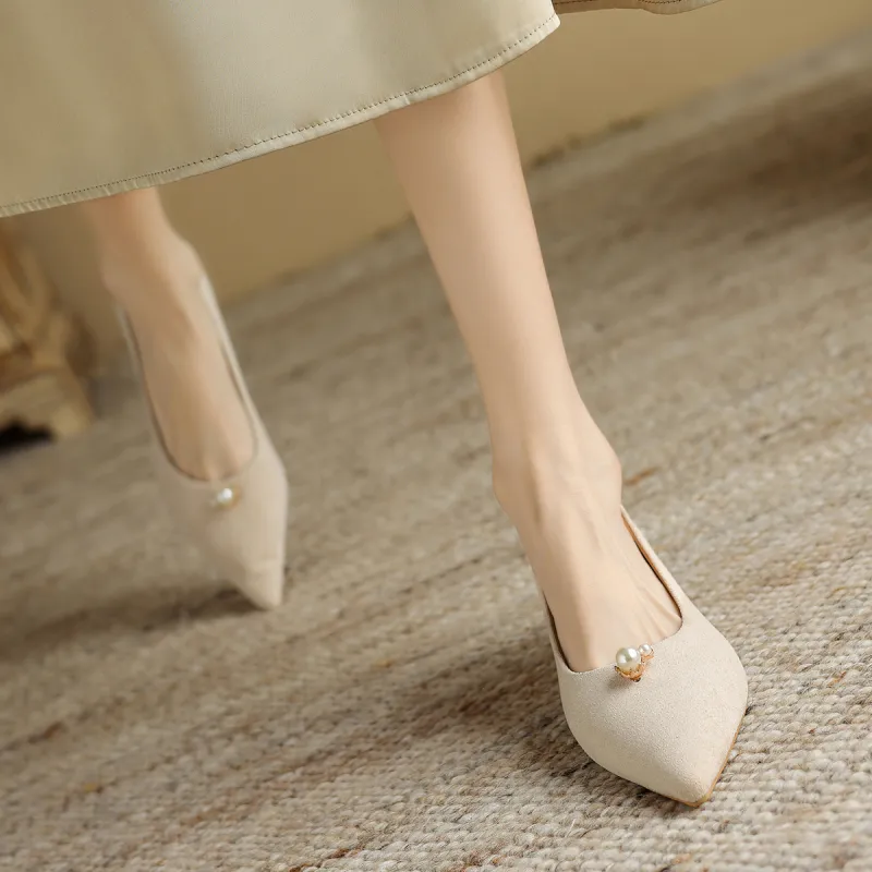 Safiya Chunky Heel High Heels 4cm Women's-15