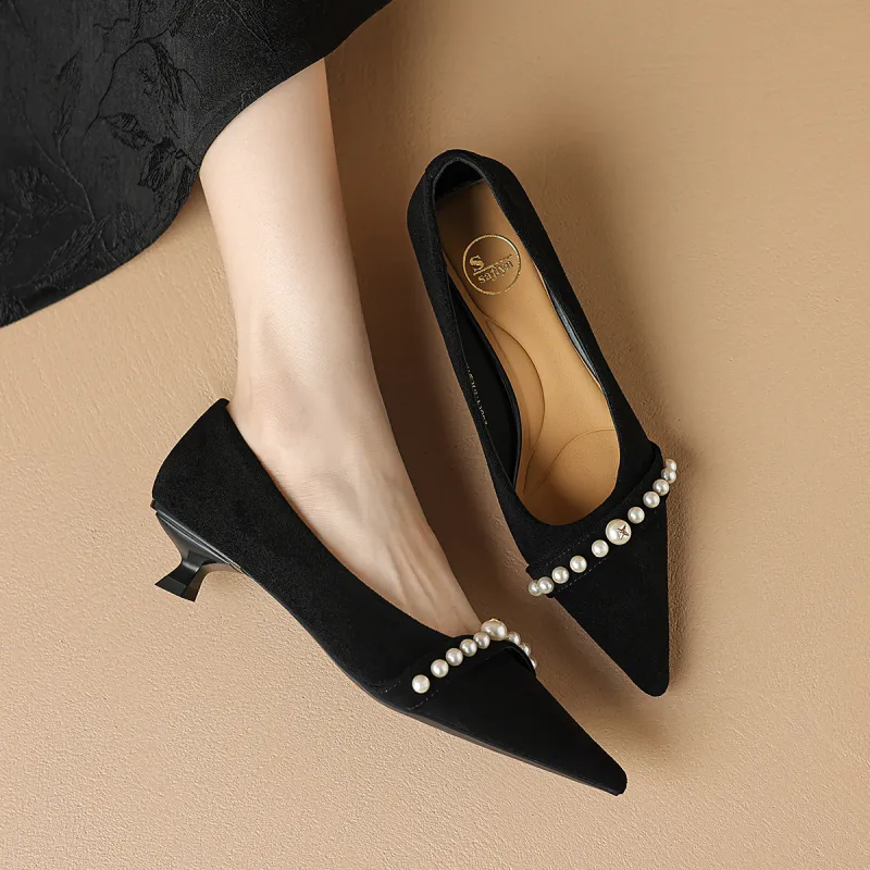 Safiya Block Heel High Heels Women's-5