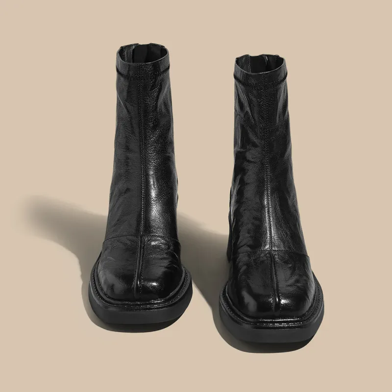SAFIYA Ankle Boots Women's Black/Brown-1
