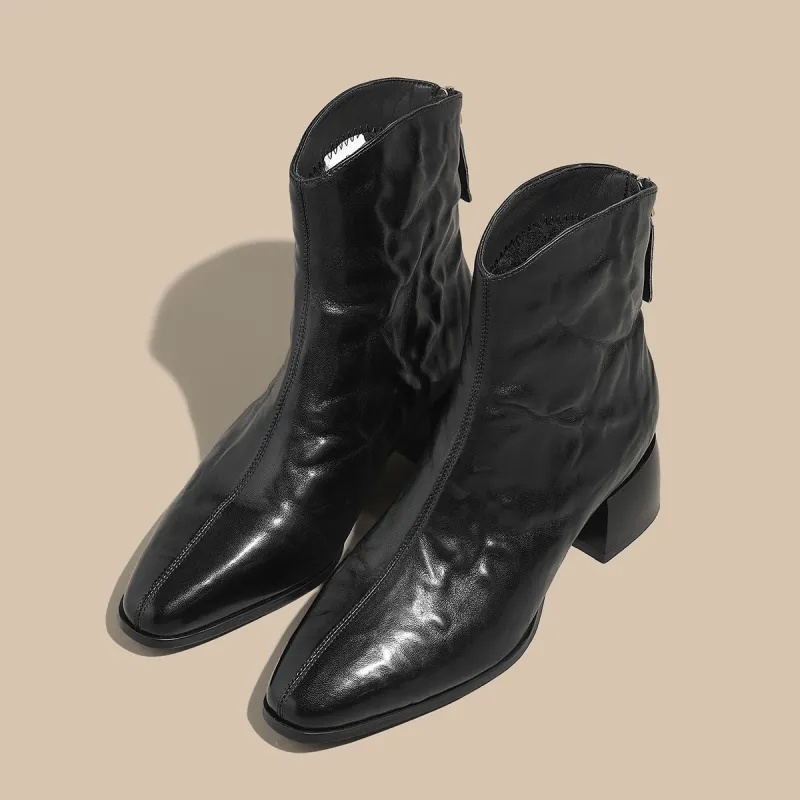 SAFIYA Ankle Boots Women's Black/Brown-2