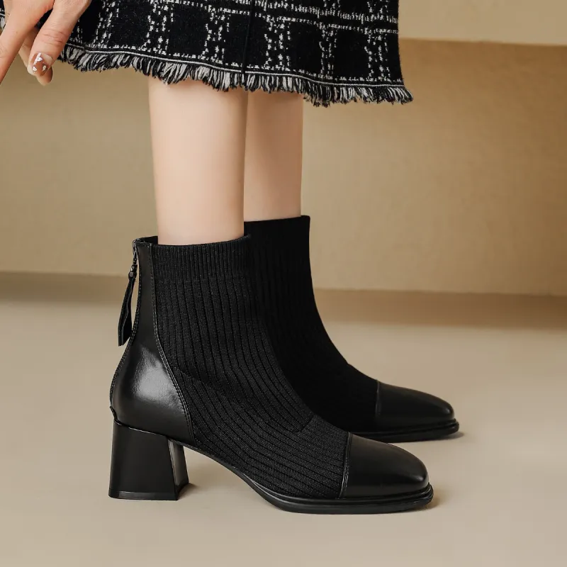 Safiya Ankle Boots Women's Black-4