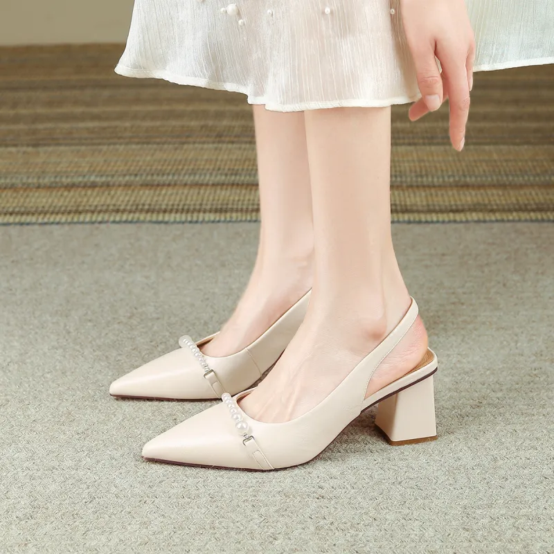 Safiya Chunky Heel One Strap Sandals Women's-8