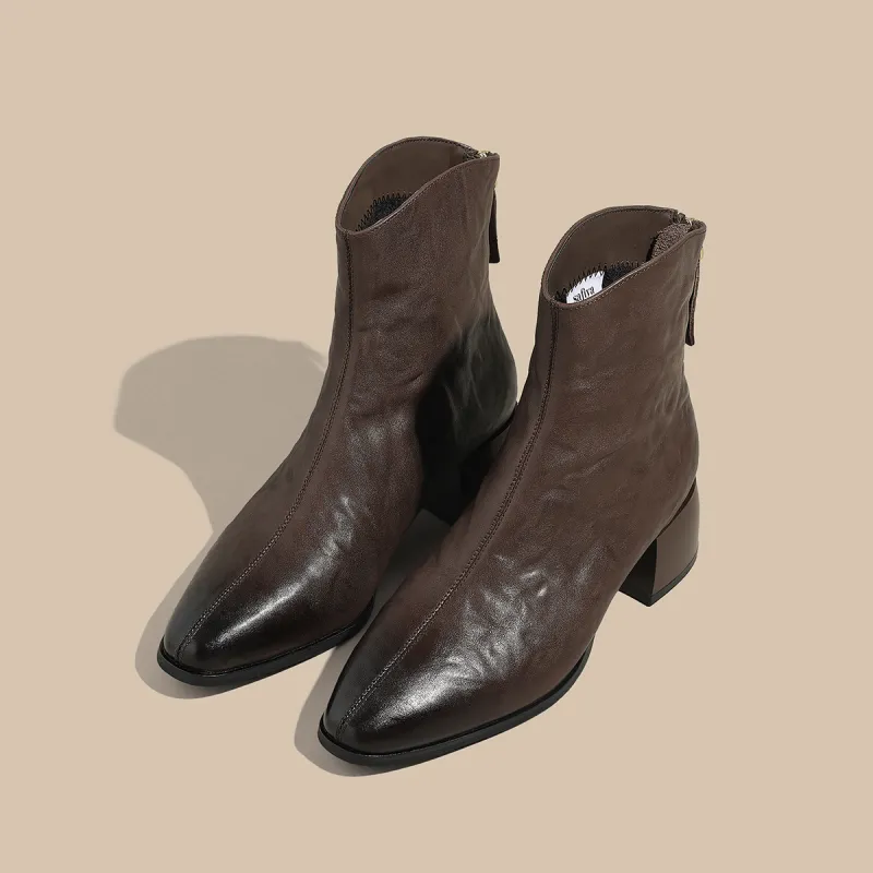 SAFIYA Ankle Boots Women's Black/Brown-8