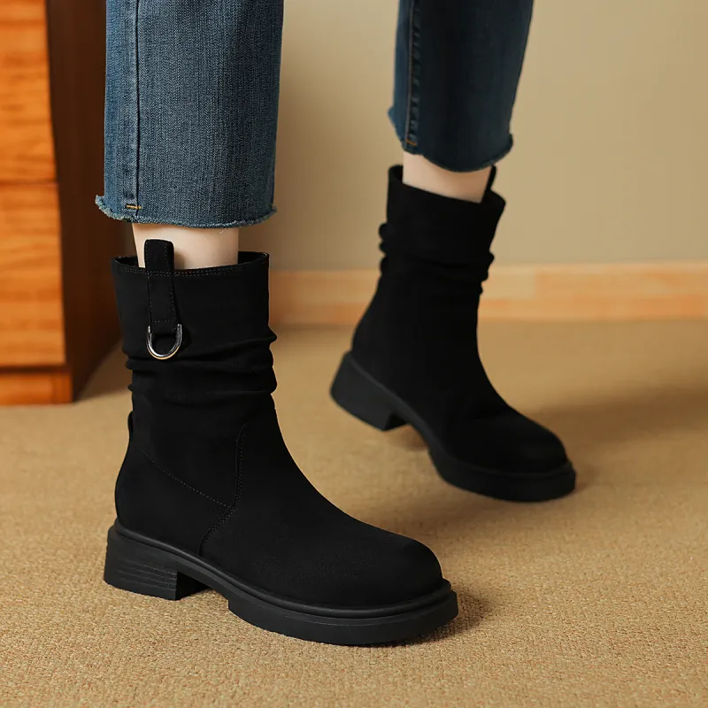 SAFIYA Ankle Boots Women's Black/Brown-5
