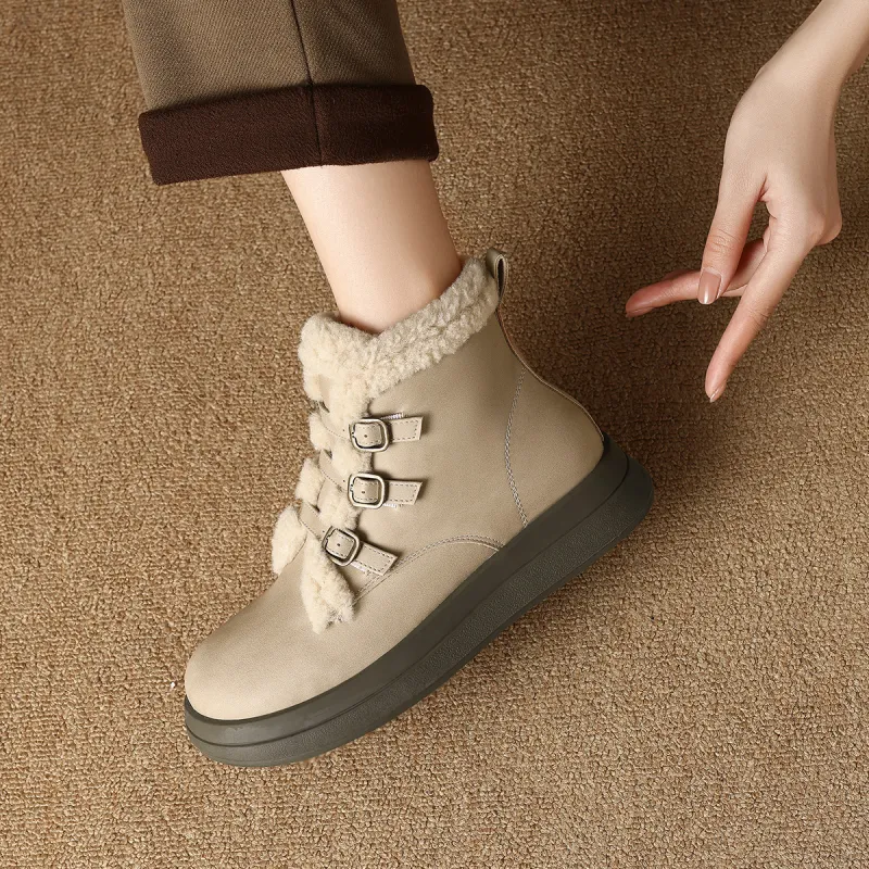 Safiya Warm And Wear Resistant Short Snow Boots Women's-9