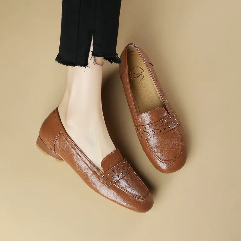 SAFIYA Loafers Women's Black, Beige, Caramel-15