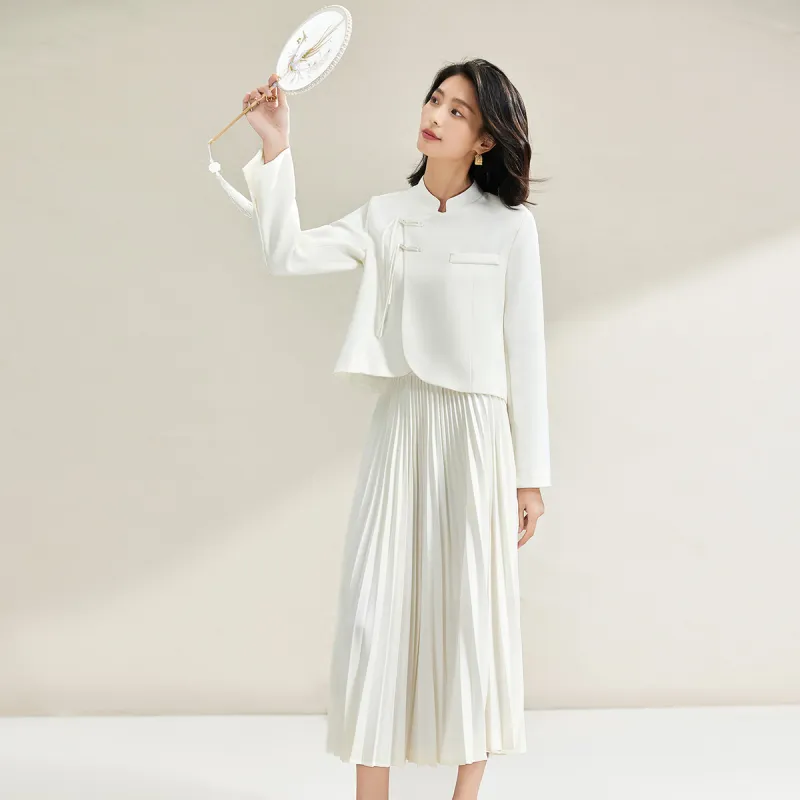 CARBAMMI Skirt Set Women's White-5
