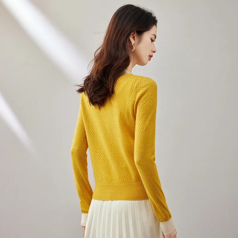 CARBAMMI Sweater Women's Yellow-4