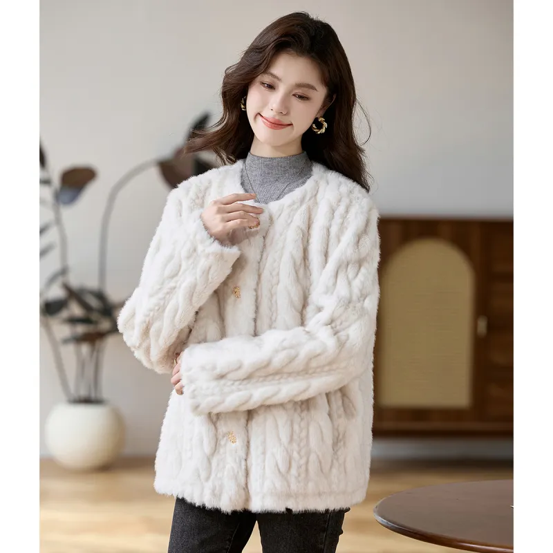 CARBAMMI Velvet feel Coat Women's-4